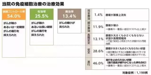 细胞免疫治疗的数据