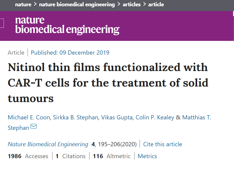 Nature Biomedical Engineering