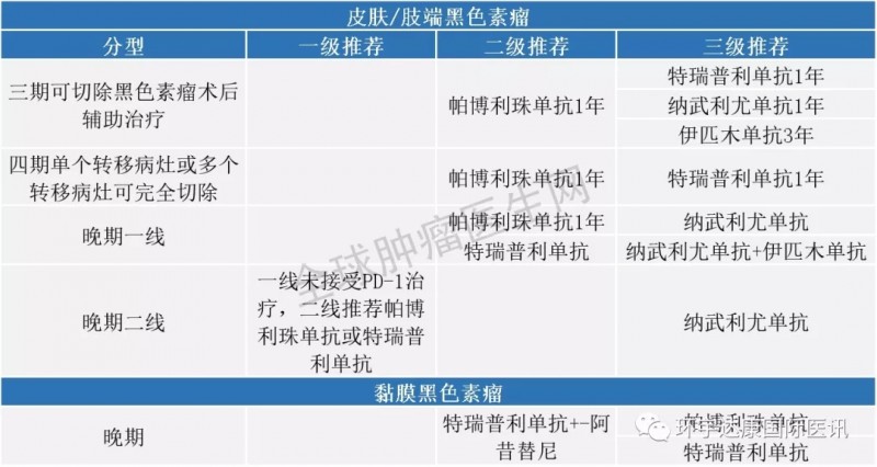 黏膜黑色素瘤免疫治疗指南