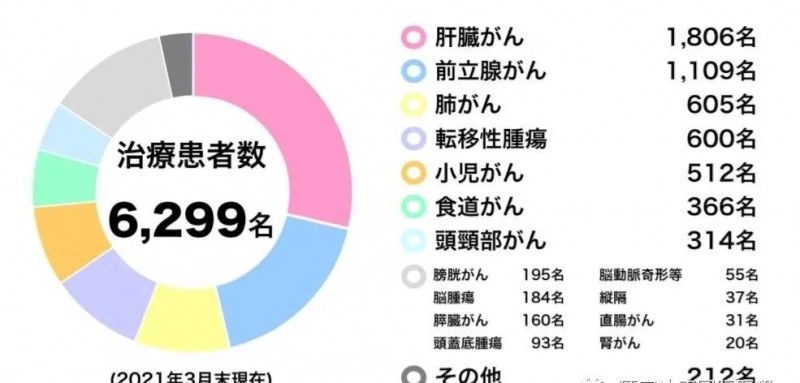 筑波大学质子线治疗中心治疗数据