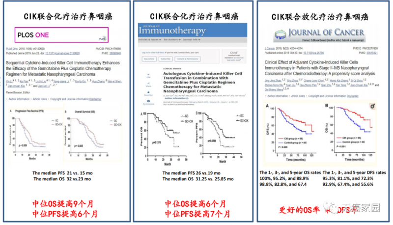 CIK细胞疗法治疗鼻咽癌的数据