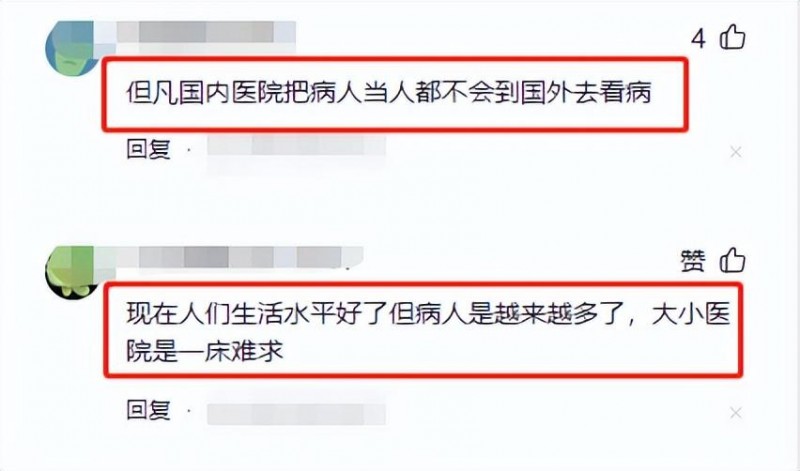 认为国内医疗服务差的网友