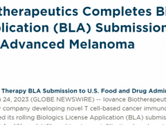 全球首款实体瘤TIL疗法lifileucel正式向FDA提交申请,上市在望
