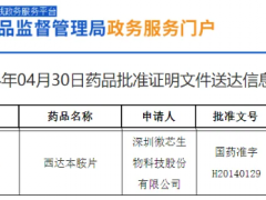 2024年4月24日国家药监局批准西达本胺片(Chidamide、Tucidinostat、爱谱沙)联合R-CHOP用于既往未经治疗的MYC和BCL2表达阳性的弥漫大B细胞淋巴瘤