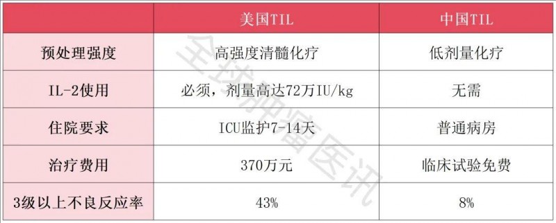 中国TIL疗法和美国TIL疗法的区别